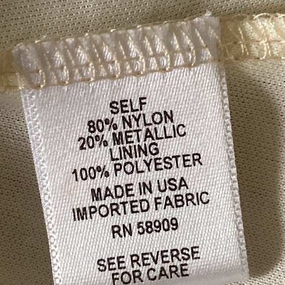 Nurture Women’s Short Sleeve Gold Cocktail Party Dress size L - Picture 10 of 11